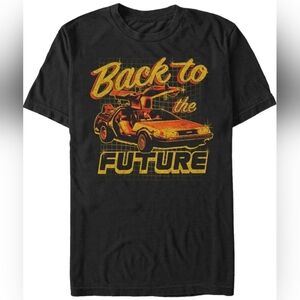 Back to the Future Black T-Shirt, Mens Size XL.